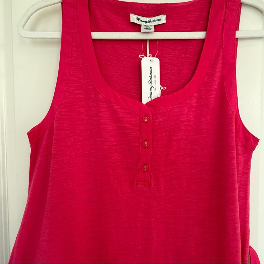 Tommy Bahama Sunrise Shores Sleeveless Midi Dress-Pink-NWT - Picture 6 of 8